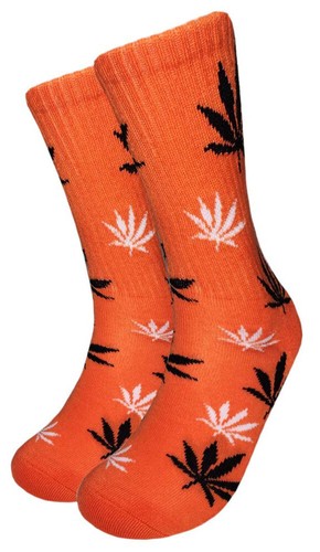 Men's Autumn Marijuana weed leaf Athletic Sports Cushioned Cushion Crew Socks - Picture 36 of 60