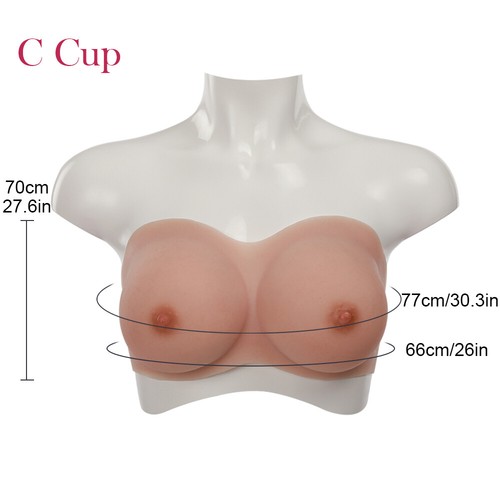 KnowU Silicone Breast 8TH C Cup Fake Tits Boobs Upgrade Wrap Lingerie Design - Picture 12 of 16
