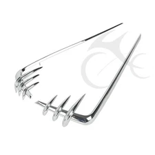 Chrome Hard Saddlebag Lid Accents For Harley Touring Road King Dresser 1993-2013