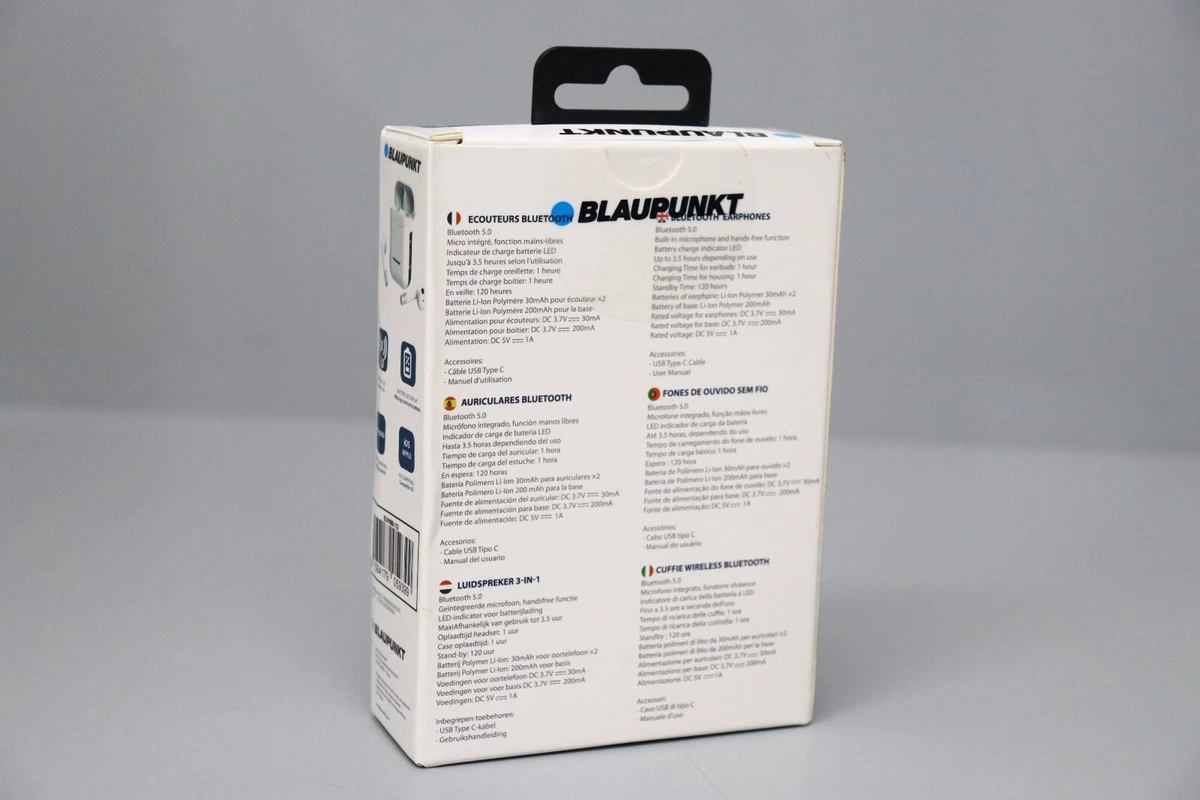 Blaupunkt Bluetooth 5.0 Wireless Earphones Kopfhörer HiFi Sound  