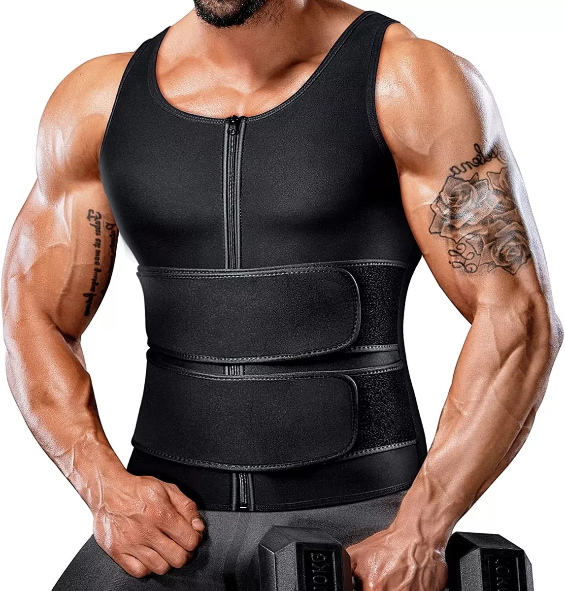 FAJAS PARA HOMBRES FAJA REDUCTORA DE HOMBRE MEN BODY SHAPER SWEAT CONTROL  TANK