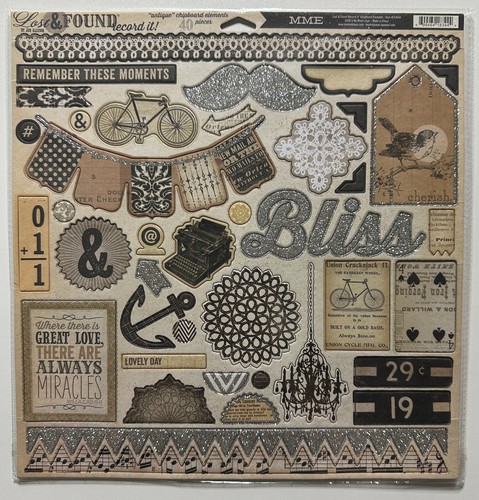 My Mind's Eye 12x12 Paper Pack Scrapbook Kit-Lots & Found, Market Street, & More - Picture 55 of 106