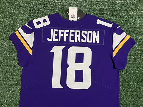 Justin Jefferson Minnesota Vikings Captain Patch Nike Vapor Elite Jersey 48 (XL) - Picture 7 of 7