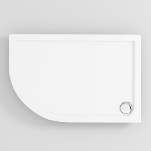 40mm Slimline Shower Enclosure Tray Quadrant / Offset Stone Tray & Free Waste - Picture 4 of 26