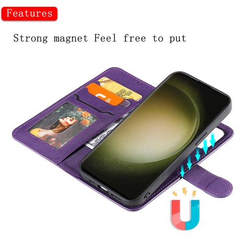Flip Handy Wallet Leather Stand 2in1 Case Cover Strap For Samsung Galaxy Phone - Picture 44 of 64