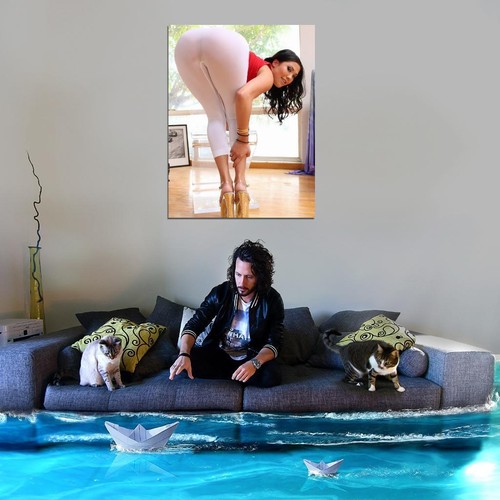 V8843 London Keyes Cool Girl Morena Sexy Modelo Gran Culo PÓSTER DE PARED IMPRESIÓN UK - Imagen 3 de 13