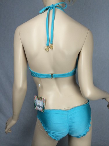 Luli Fama ‘Cosita Buena’ Underwire Top w/Fringe-Aruba Blue-SM - Picture 9 of 11