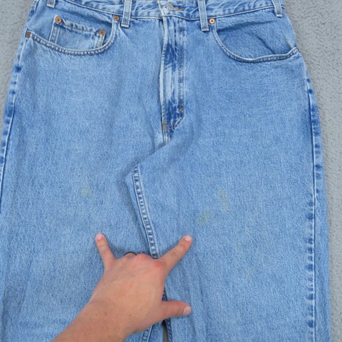 VTG Gap Jeans Men 38 Baggy Y2K Skater Wide Pipe Leg Skater Light Denim USA 36x32 - Picture 6 of 13