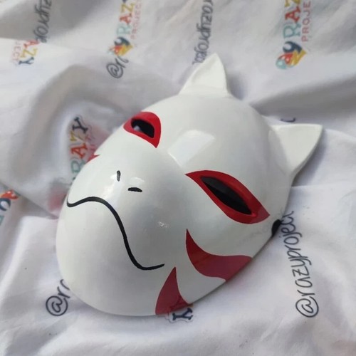 Halloween Masken Custom Anbu Kakashi Hatake Kitsune Fuchs Fuchs Holz Cosplay Maske! - Bild 4 von 17