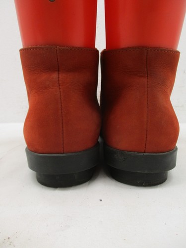 Arche Ln Womens Sz 39 EUR Red Nubuck Leather Slip On Fashion Bootie - Picture 6 of 9