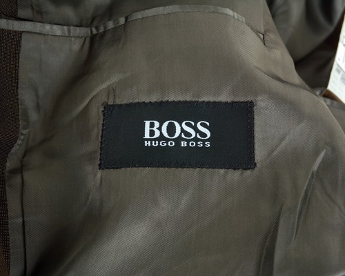 HUGO BOSS Bernies Einstein Omega Hombre GB 40 US Chaqueta de Lana Eu 50 Abrigo - Imagen 5 de 6