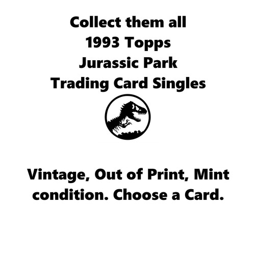 Tarjetas coleccionables Topps Jurassic Park 1993 de colección - Imagen 1 de 132