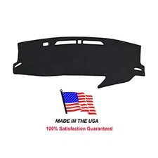 Black Carpet Dash Cover Compatible w/ 2018-24 Buick Enclave w/ Collision Warning