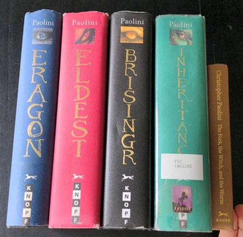 Eragon Inheritance Cycle Series Complete Set 1-4 HC + Worm- Paolini- 4 First Ed - Picture 2 of 19