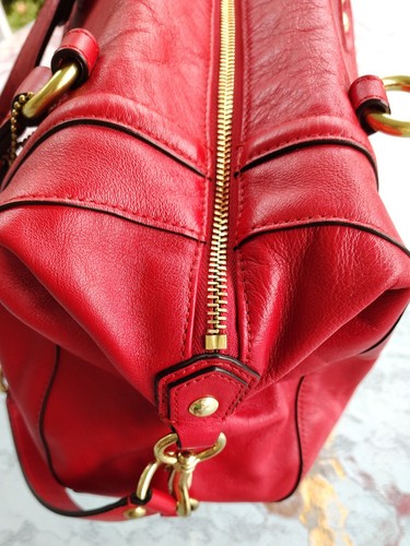 Coach Stacheltasche Medium F19247 Ashley rot Leder - Bild 6 von 23