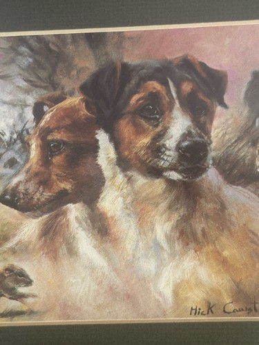 Jack Russel Terrier Dog Puppy Beautifully Framed Art Print Signed See Pictures - Picture 8 of 24
