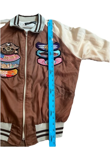 Vintage 70s Harley Davidson Jacket Hog Patch Amf Zip Up Large - Picture 6 of 6