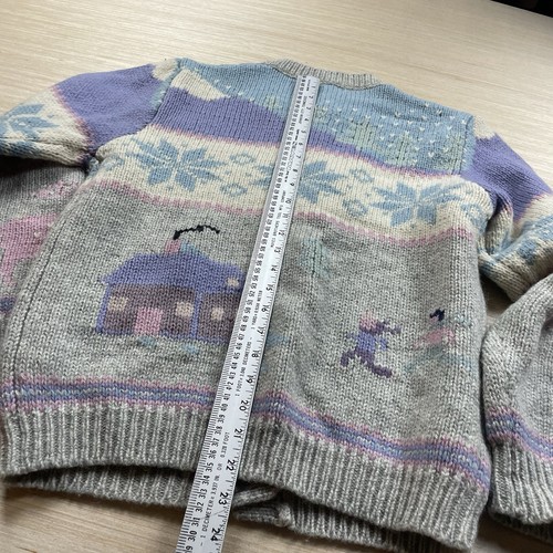 Eddie Bauer Vintage Sweater Cardigan 90s Penguins S Polar Bear Women’s - Picture 6 of 12