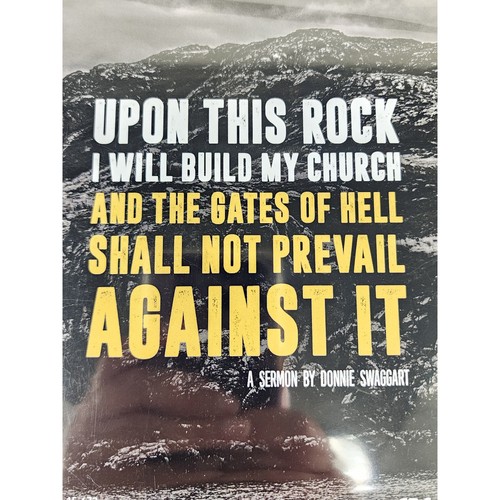 Sermon Upon This Rock I Will Build My Church DVD + CD New Sealed Donnie Swaggart - Bild 2 von 10