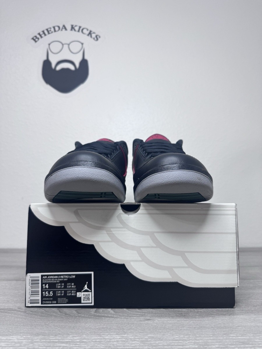 Size 14 - Air Jordan 2 Retro Low Christmas DV9956-006 Black Red