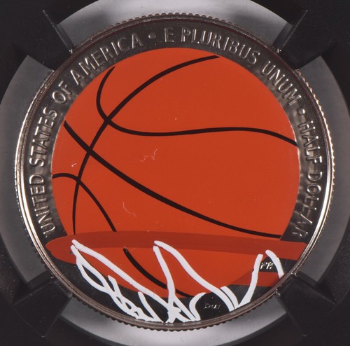 PF70 2020-S Basketball HOF Colorized 50c NGC Kareem Abdul Jabbar Signed#33 *5602 - Picture 4 of 5