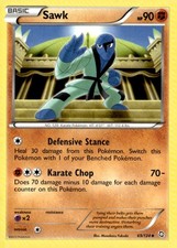 Sawk Uncommon Dragons Exalted 69/124 Pokémon TCG