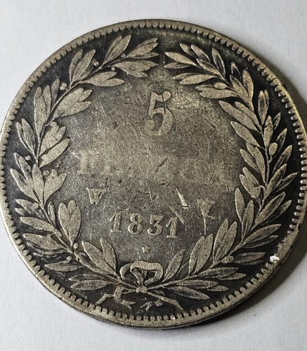 Pièce de 5 francs argent Louis Philippe I 1831 France - Photo 6 sur 8