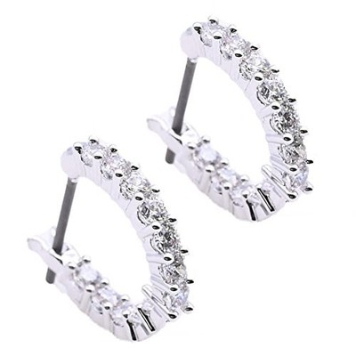 Swarovski Vittore Damen Creolen Stein Ohrringe Silber 5562126 [Parallel