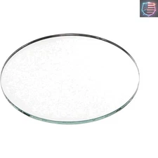 Versatile 4" Round Polished Glass Mirror - Showcase Collectibles Elegantly
