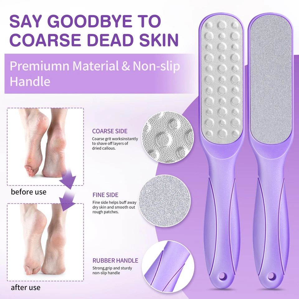 Lavender Foot Soak Set - Salts, Foot File, Scrub & Urea Cream Pedicure Suppli... - Image 4 of 4