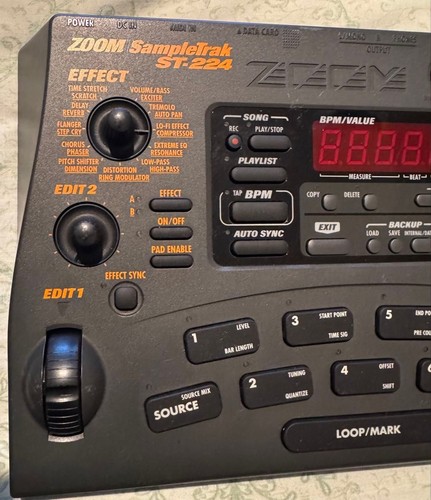 Zoom ST-224 Sampletrak secuenciador sampler soldado usado de Japón - Imagen 2 de 7