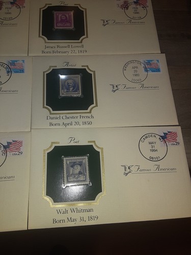 SL 7380/ 43 Famous Americans Stamp Covers us stamps collections lots - Picture 16 of 24