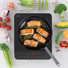 Portable 11 In. Single Heating Element Smooth Top 1800-Watt Countertop Induction