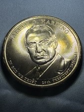 2014-P Warren G. Harding Presidential Golden Dollar - Die Chip & DDO Errors