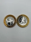 Lot Of 2 Babe Ruth MLB .999 Silver Strike $10 Vegas Casino Tokens