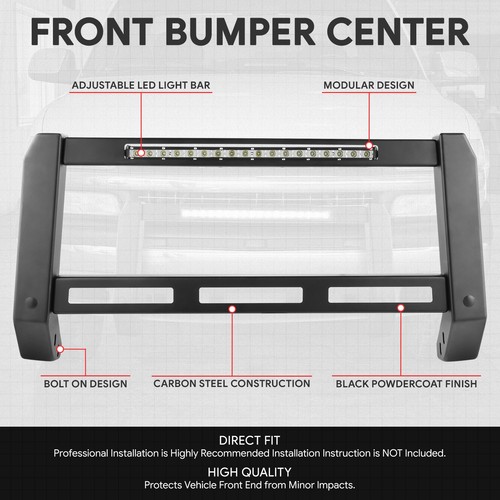 Fit 99-07 Silverado/Sierra/Tahoe/Yukon Modular Bull Bar Push Bumper Grille Guard - Picture 2 of 6