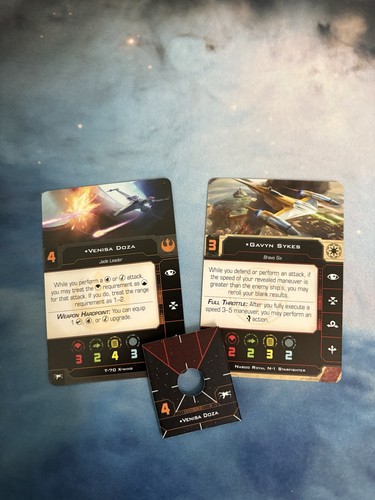 X-Wing Miniatures Hot Shots and Aces II Gavyn Sykes & Venisa Doza