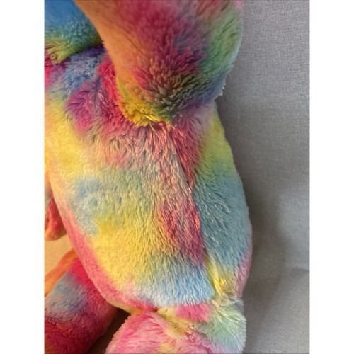 Build A Bear Jumbo 36" Rainbow Bear Very Rare Giant Plush Excellent Condition - Picture 13 of 14