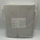 Pottery Barn Emery 3in1 Pole Top Curtain Blackout Lining 50"x96" Ivory NEW OPEN