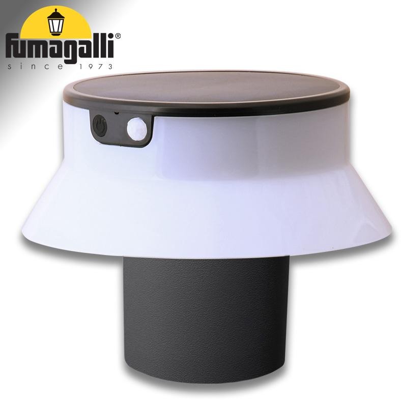 FELICE 200 SPIKE Fumagalli: Faretto Solare LED Nero - Sensore Movimento