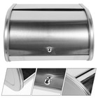  Farmhouse Metal Bread Box Kitchen Countertop Multi-layer Storage Organizer