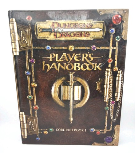 DnD 3E Player's Handbook Core Rulebook 1 Hardcover RPG Dungeons Dragons Role
