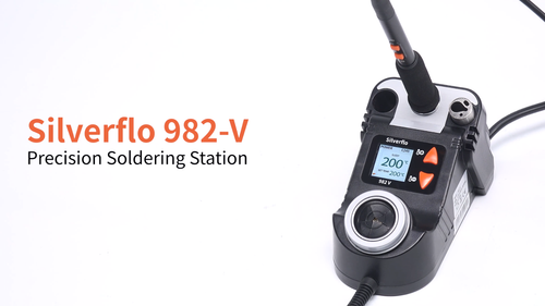 982-V Digitale regelbare Lötstation 60W C245 Rework Lötkolben Entlöten - Video 1 von 1