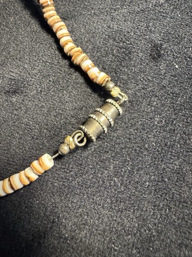 Collana Vintage Nativi Americani Zuni Bird Fetish Perline Chiusura a Vite - Foto 4 di 6
