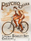 16517.Wall Decor Poster.Interior Art.Psycho Bicycle Ad Starley Bros