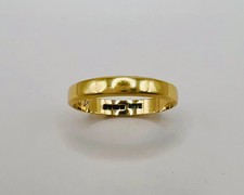 Vintage 9ct Gold Wedding Ring Plain Band Stacker Size P
