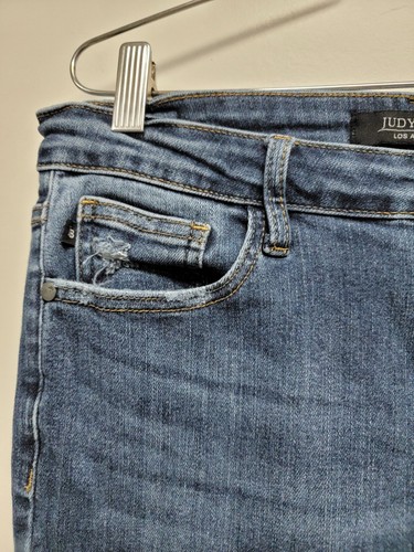 JUDY BLUE Jeans Damen 13/31 High Rise Stretch Med Wash Blau, Schlag JB88290-R - Bild 4 von 7
