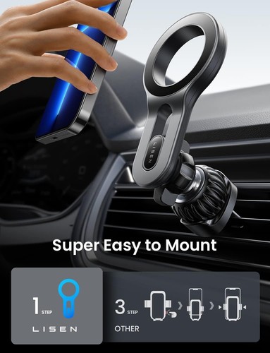 MagSafe Magnetic Car Mount Phone Holder for iPhone 16-12 Pro/Max/Mini & Universa - Picture 7 of 9