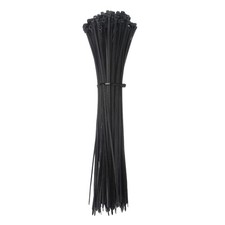 200Pcs 10 Inch x 2.7 mm Zip Ties, Self-Locking Nylon Wire Cable Ties Black