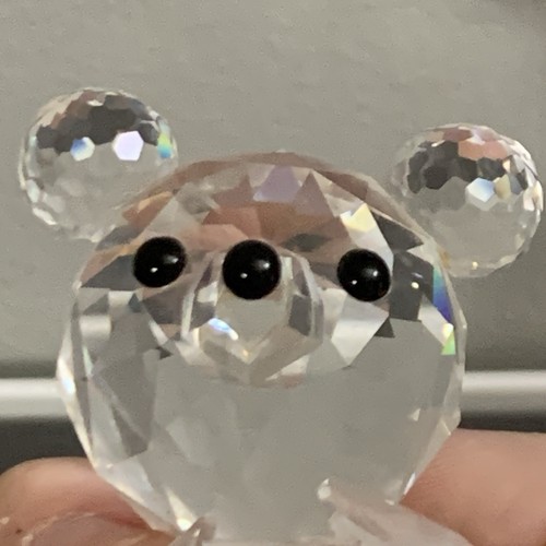 Orsacchiotto cristallo Swarovski 7637 000 054 seduto seduto 2,5" circa figura senza scatola - Foto 10 di 21
